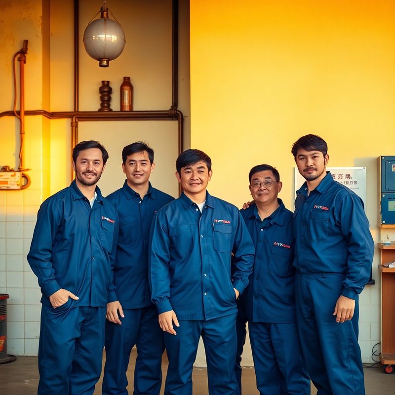 Group portrait of the pulseudelta.live technician team
